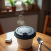 Eco-Friendly Paper Coffee Cup Lids Disposable Plastic Cup Bowl Lid Cover