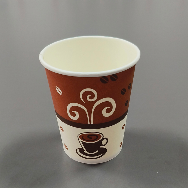 Color Paper Drink Cup 8oz Paper Lamination Coffee Cup