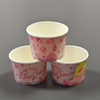 Paper Cup for Ice Cream Disposable Ice Cream Paper Cup with Lid