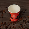 Tea and Coffee Shops Singles Wall Custom Printed Paper Cup with Lid