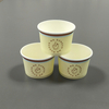 Disposable Customized Logo Printing Take Away Food Grade Ice Cream Paper Cups