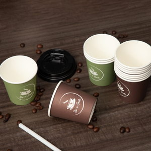 Full Size Customized Design Disposable Single Wall Coffee Tea Paper Cups
