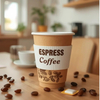 Customized Coffee Disposable Customizable Size Handle Paper Cup