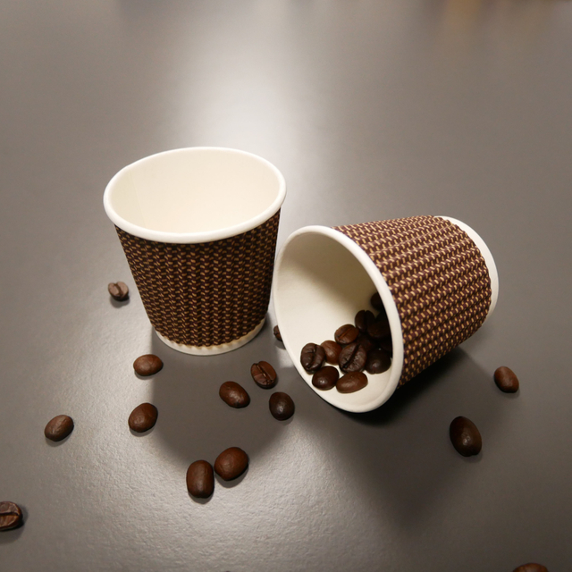 Ripple Double Wall Disposable Hot Coffee Paper Cups