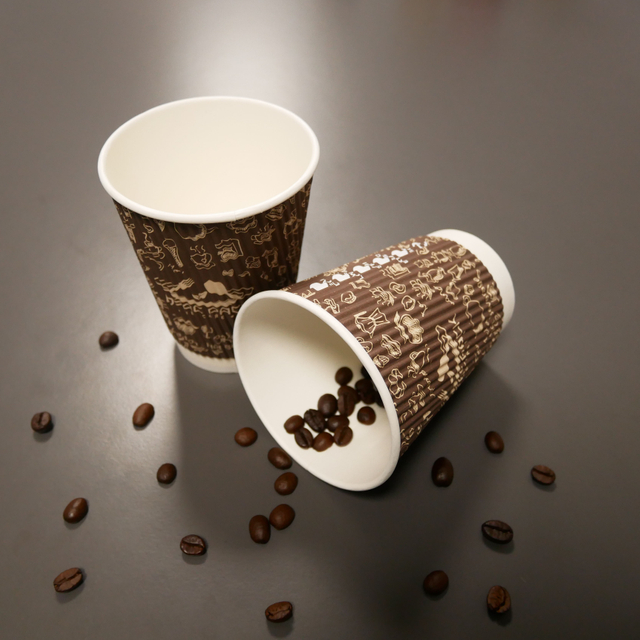 12oz Wholesale Custom Design Disposable Coffee Paper Cup