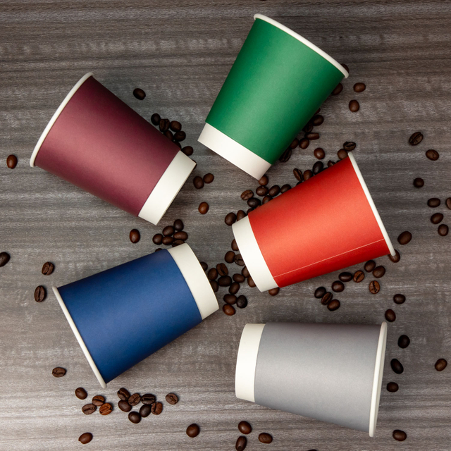 Custom Logo Size All 4/8/12 Oz Double Wall Paper Takeaway Coffee Cup