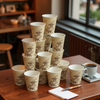 12 Oz Disposable Single Paper Coffee Cups Disposable Tea Cups