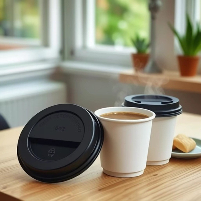 Disposable Single Wall Paper Cups Lid Paper Cups Lid