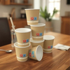 6oz Disposable Kraft Food Use Paper Cup