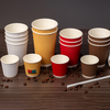 Disposable Custom Logo Ripple Wall Paper Coffee Cup Hot Paper Cup
