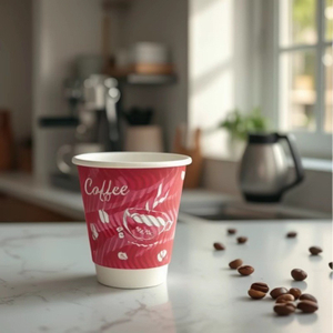 Customized Logo Cold/Hot Drink Paper Coffee Cup with Lid