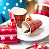 Disposable Customized Printed Coffee Paper Cup with Lids