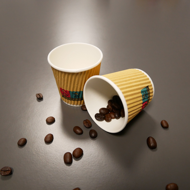 4oz Custom Logo Paper Coffee Cups Heat Resisting China Manufacturer