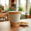 Customized Coffee Disposable Customizable Size Handle Paper Cup