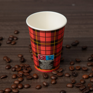 Tea and Coffee Shops Singles Wall Custom Printed Paper Cup with Lid
