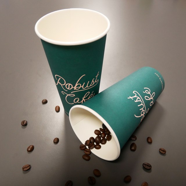 Custom Printed Disposable Specialty Paper Coffee Cup Single Wall Cup
