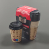 Customized Colors Disposable Single Coffee Paper Cup with Heat-Shrink Wrap